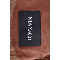 Max & Co Jacke/Mantel aus Leder in Braun