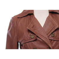 Max & Co Jacket/Coat Leather in Brown