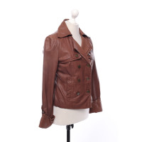 Max & Co Jacket/Coat Leather in Brown