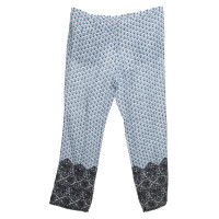 Tory Burch Linen trousers with pattern