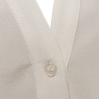 Hugo Boss camicetta di seta in bianco