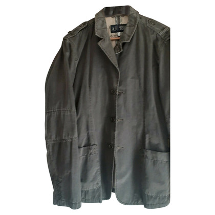 Armani Jeans Jacket/Coat Cotton in Olive