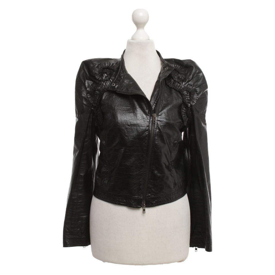 Miu Miu Leather jacket in black