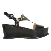 Prada Sandals Leather in Black