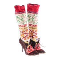 Alexander McQueen Boots with knitted leg 