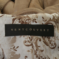 Vent Couvert Leather coat in the Goldmetallic look