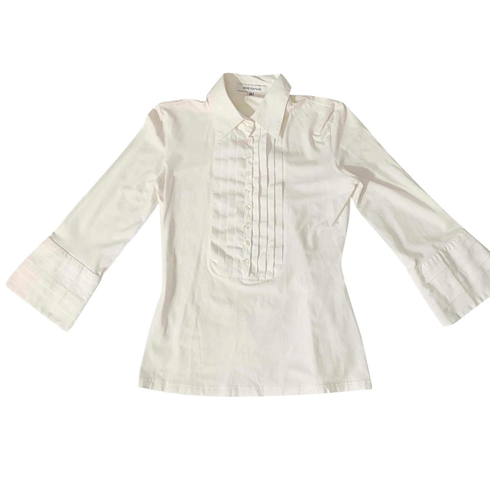 Anne Fontaine Top Cotton in White