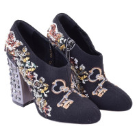 Dolce & Gabbana Ankle boots with sequined embroidery