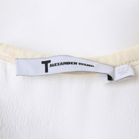 T By Alexander Wang Ärmellose Bluse in Cremeweiß