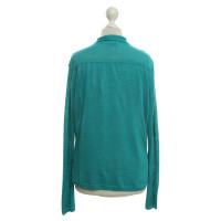 Turnover Cardigan en Turquoise