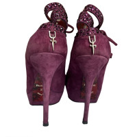 Cesare Paciotti Ankle boots Suede in Violet