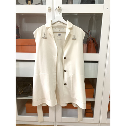 Hermès Veste/Manteau en Cachemire en Blanc