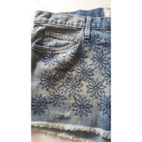 Current Elliott Short Denim in Blauw