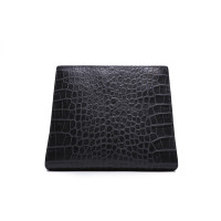 Utmon Es Pour Paris Clutch aus Leder in Schwarz