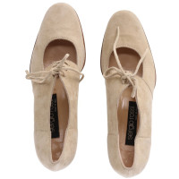Sergio Rossi Lace-up shoes Suede in Beige