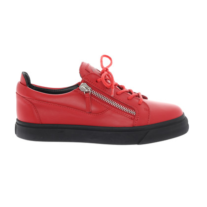 Giuseppe Zanotti Chaussures à lacets en Cuir en Rouge