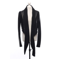 Rick Owens Jacke/Mantel aus Leder in Schwarz