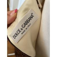 Dolce & Gabbana Kleid aus Baumwolle in Braun