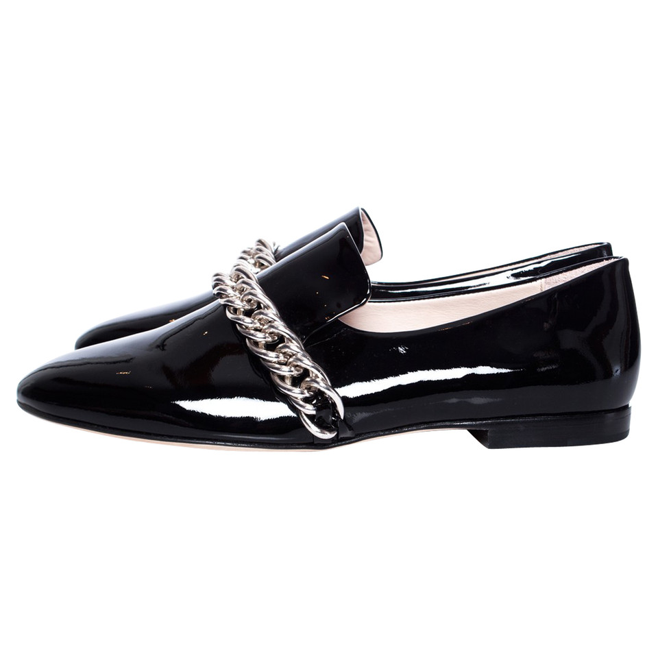 Christopher Kane Slippers/Ballerinas Patent leather in Black
