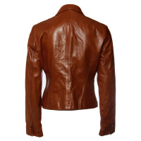 Dkny Leather jacket in cognac