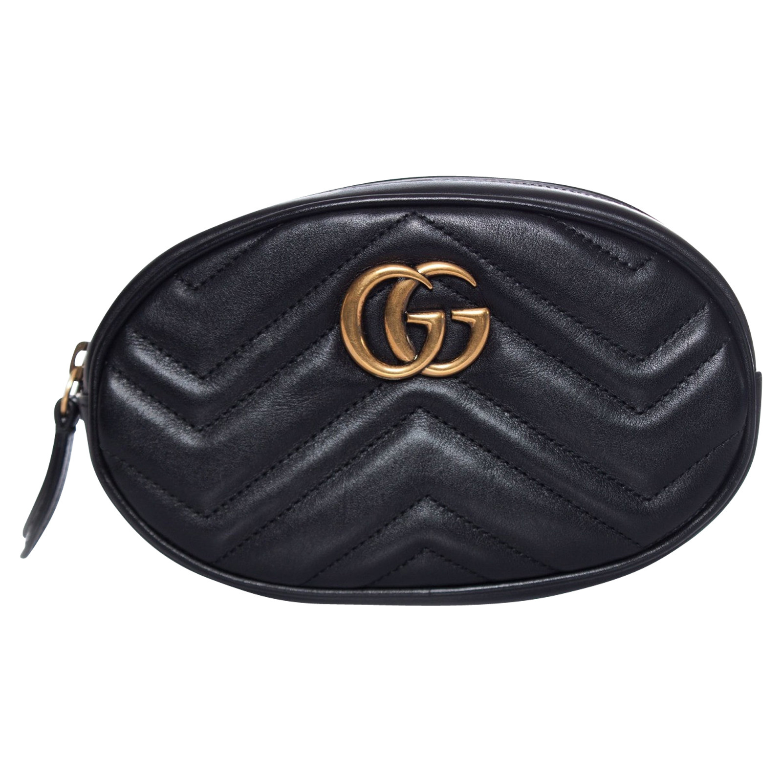 Gucci GG Marmont Matelassé Belt Bag Leather in Black - Second Hand Gucci GG  Marmont Matelassé Belt Bag Leather in Black buy used for 815€ (4544523)