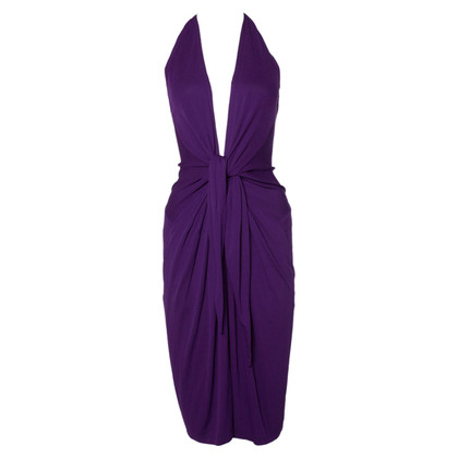 Donna Karan Kleid aus Viskose in Violett