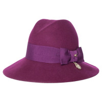 Patrizia Pepe Hut/Mütze aus Wolle in Violett
