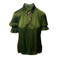 Mother Of Pearl Top Viscose in Green