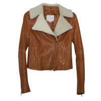 Adam Lippes Jacket/Coat Leather in Brown