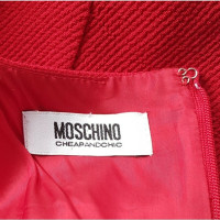 Moschino Cheap And Chic Robe en Laine en Rouge