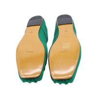 The Row Slippers/Ballerinas in Green