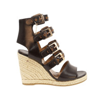 Laurence Dacade Wedges Leather in Black