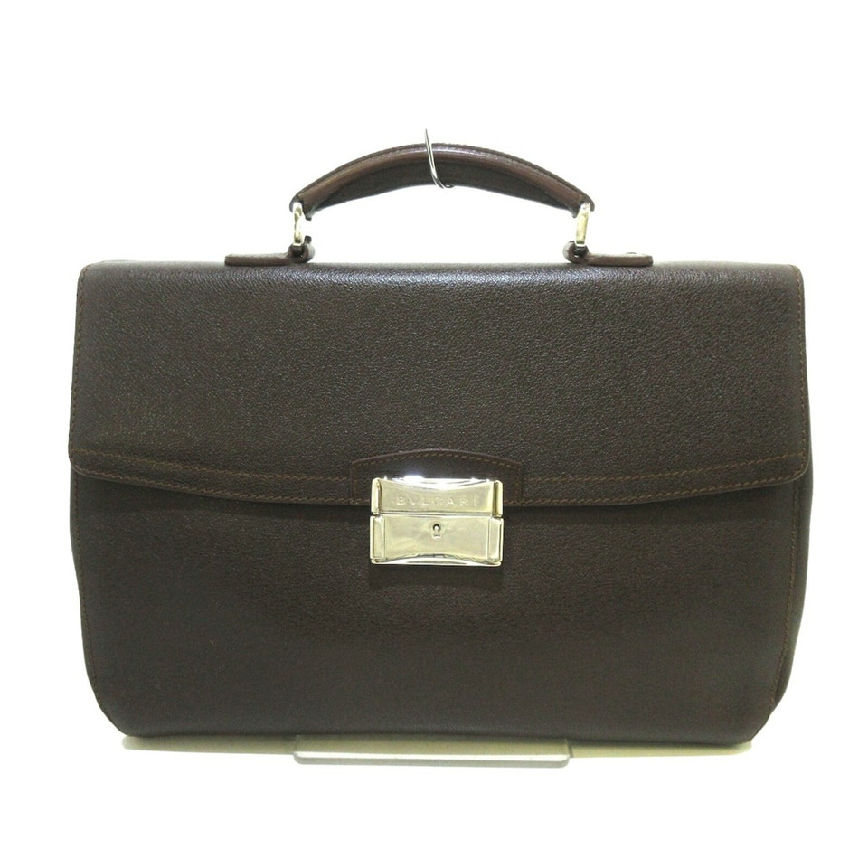 Bulgari Handtasche aus Leder in Braun