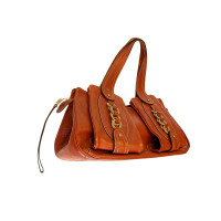 Rena Lange Clutch Bag Leather in Orange