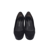 Kennel & Schmenger Pumps/Peeptoes aus Wildleder in Schwarz