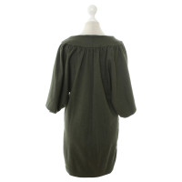Cos Wool Dress in dark green
