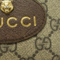 Gucci Sac à main/Portefeuille en Toile en Beige
