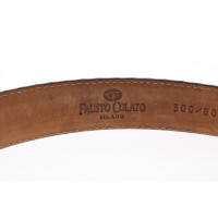 Fausto Colato Belt Leather in Turquoise