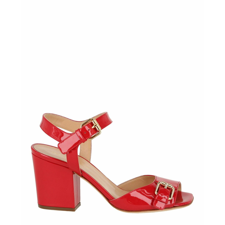 Sergio Rossi Sandals Leather in Red