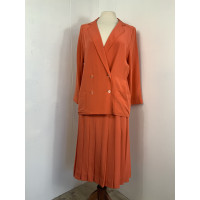 Chanel Suit Zijde in Oranje