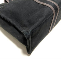 Hermès Tote Bag aus Canvas in Schwarz