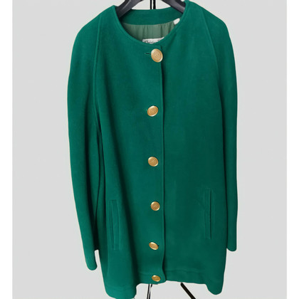 Christian Dior Giacca/Cappotto in Lana in Verde