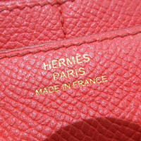 Hermès Constance Wallet in Pelle in Rosso
