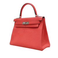 Hermès Kelly Bag 28 aus Leder in Rosa / Pink