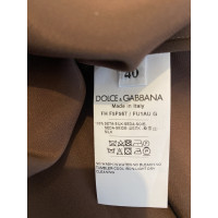 Dolce & Gabbana Kleid aus Seide in Braun