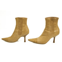 Chanel Boots Leather in Ochre