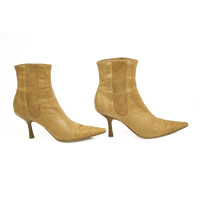 Chanel Boots Leather in Ochre