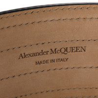 Alexander McQueen Cintura in Pelle in Nero
