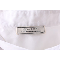 Nina Ricci Top en Coton en Blanc