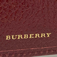 Burberry Sac à main/Portefeuille en Cuir en Bordeaux